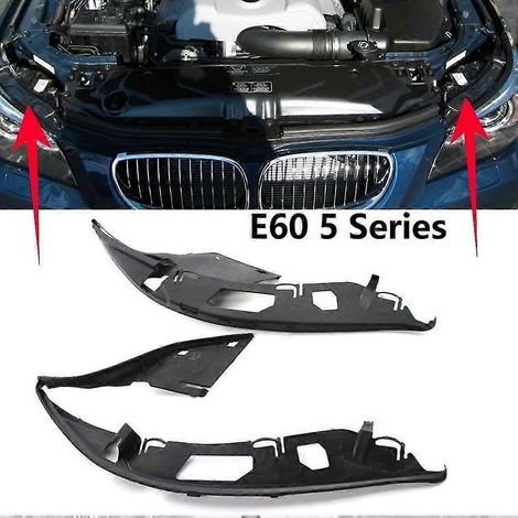 Paar obere Scheinwerfer-Linsengehäuse-Dichtungen (links + rechts) für BMW E60 5er-Reihe (2004–2010), Teilenummer 63126934511 63 (1/4)