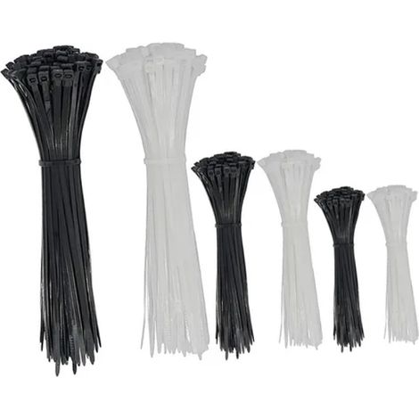 600 attaches de câble en nylon, autobloquantes, PA66, accessoires électriques, 15/20/30 cm