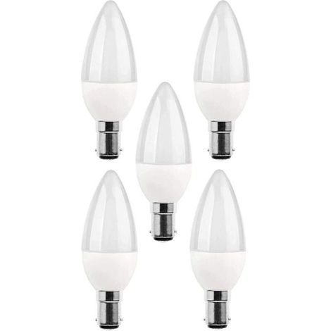 Ampoules LED B15 - MICH - Lot de 5 - 5W - Équivalent 25W - 270 lm - 3000 K - Classe énergétique A+ (1/4)