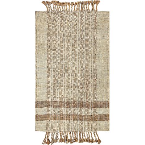 Teppich ORTAOBA Beige 80 x 150 cm Jute