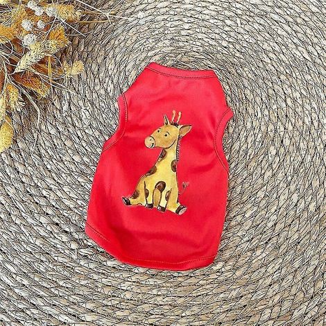 Ropa para perros y gatos Camiseta de verano con estampado de dibujos animados para mascotas pequeñas Ropa para cachorros Chaleco para mascotas Accesorios para mascotas clásicas Suministros para mascot (1/5)