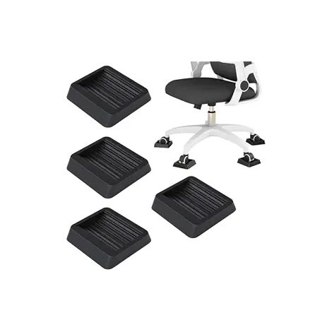 Montageplatten für Lenkrollen – Radhalter – Montagefüße für Rollen – Computerzubehör – Lenkrollen für Bürostühle – Anti- (1/2)