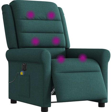 Maison Exclusive - Sillón reclinable de masaje eléctrico tela ver