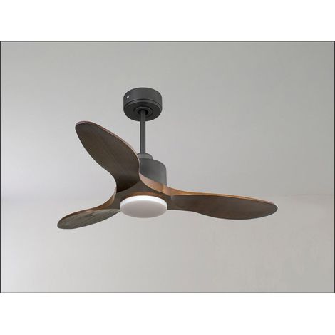 Modulo de KlassFan - Super destratificateur et ventilateur DC 106 cm Gris basalte pales bois noir sans Lumière  15 à 20 m² (1/5)