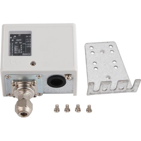 Ensemble de pressostat 20 kg, noyau en cuivre, IP40, pour sèche-linge, chaudière, refroidisseur d'eau, 125 V/250 V CA, connecteur standard