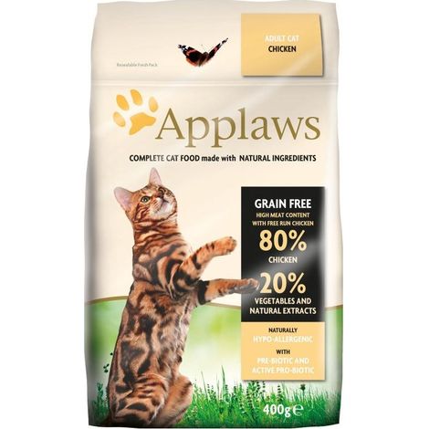 Alimento seco premium para gatos adultos Applaws, pollo esterilizado, 400 g