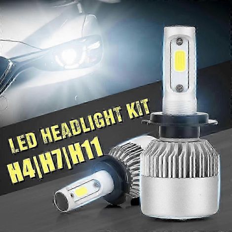 H4 LED H7 LED H11 LED-Scheinwerferlampe COB Auto-LED-Scheinwerferlampen Fern-/Abblendlicht 16000lm 6000k Auto-Scheinwerfer 12V LED-Leuchten für Autos H11 SZRH AS