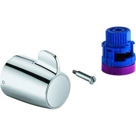 GROHE Manija de cierre para termostato de pared para bañera Grohtherm Special con aquadimmer, cromo, 49004000