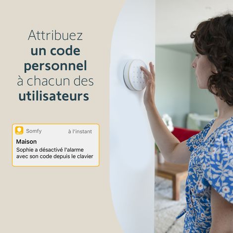 SOMFY 1875257 - Clavier intérieur pour système d'alarme Home Alarm - Auto-protégé — vue 4