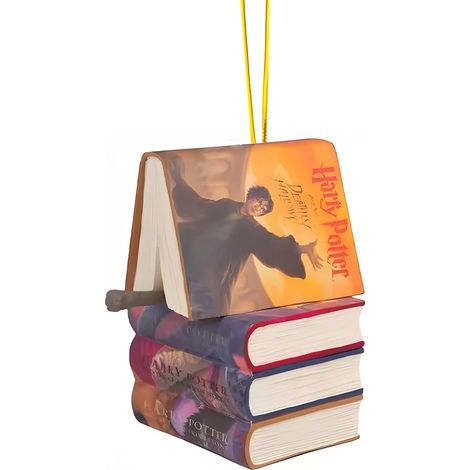 Hallmark Harry Potter Weihnachtsschmuck: Bücher und Zauberstab