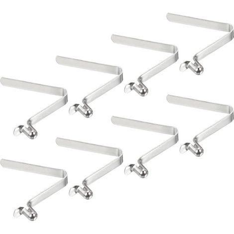 Federklammern für Teleskoprohre 8x5,5 mm (8 Stück) - Sicherungsstifte für Kajakpaddel - Stahl-Sicherungsclips für Zeltstangen (1/5)