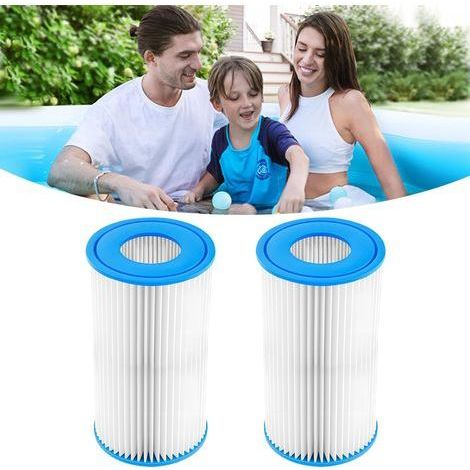 2 pièces, 20x10.5x5.5 cm, Typ III, Filtre pour Grand Spa et Piscine, Filtration Eau Grande Capacité, Cartouche de Rechange Durable (1/5)