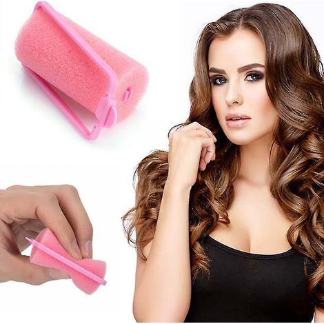10 Rouleaux Éponge Cheveux Bigoudis Mousse Coiffure Ondulation Curler Kit Accessoire Styling (1/3)