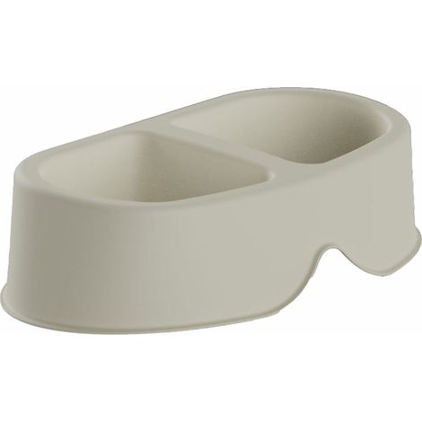 Ciotola per cani Plastiken 20138  Beige Plastica 0,5 L Doppia