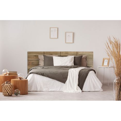 Cabecero 150x60cm Tablas en madera maciza de pino acabado vintage estilo industrial Box Furniture (1/5)