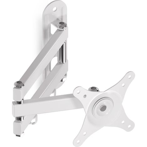 Support Mural Pour Télévision - Rotation 360° Inclinaison ±20° Extension 40 Cm - Compatible VESA 75x75 Et 100x100 - Pour Écrans 15 À 32 Pouces - 1 Pièce (1/5)