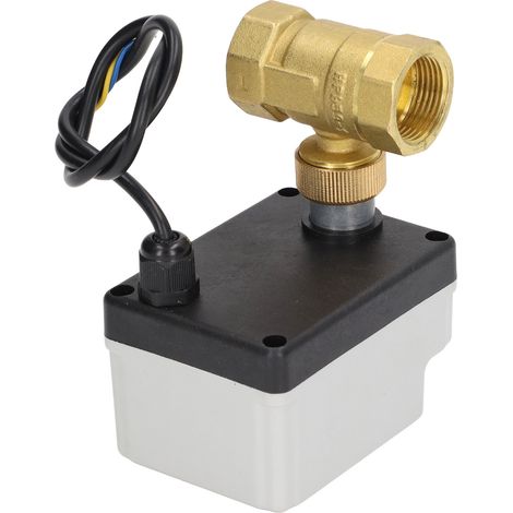 Vanne à bille DN20 manuelle et automatique, 2 voies, 2 fils, normalement ouverte, motorisée, 220 V CA (1/5)