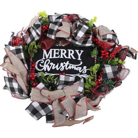 Hier ein Titelvorschlag auf Französisch (190 Zeichen): Romantischer roter Weihnachtskranz mit roten Beeren, ganzjährige Türdekoration, festliche Willkommensgirlande. (Zeichen: 131)