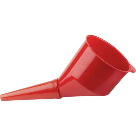 Trichter mit Sieb rot