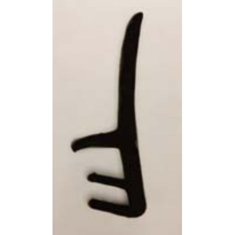 Mitteldichtung für Schiebefenster KISO - Nut 3mm - Falz 13mm - 25M - M 5121 Schwarz