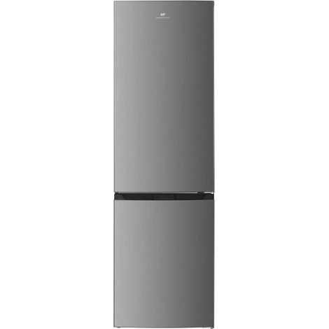 Continental Edison – Réfrigérateur congélateur bas 253L – Total No Frost – Classe E – Portes réversibles – Thermostat électronique – L54 x P60 x H180 cm – Inox