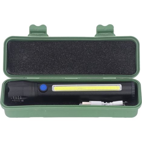 Wiederaufladbare LED-Taschenlampe – superhell – Handscheinwerfer – COB – wasserdicht – für den Außenbereich