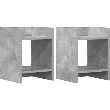 Maison Exclusive - Supporto per piante 2 pz Grigio Cemento 30 x 30 x 40 cm (1/5)