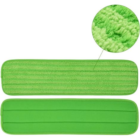 Ersatz-Kit für Mikrofaser-Mopppads – 2er-Pack wie wiederverwendbarer, waschbarer Moppkopf für 35,6–45,7 cm