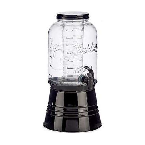 Jarra de cristal transparente vivalto enfriador grifo plástico 3800 ml (1/2)