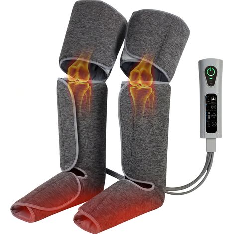 HOMCOM masajeador de piernas con calor y compresión de aire, presoterapia para casa, 3 modos, para pantorrillas, muslos y pies (1/5)