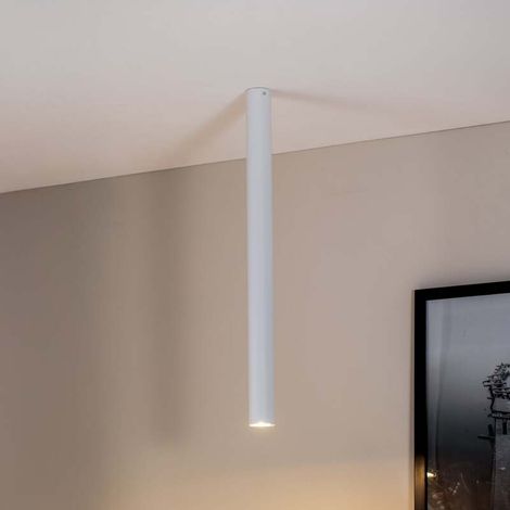 [NEUWERTIG] B-Ware Deckenstrahler Lampe Strahler Tecno 1XXL Stahl weiß GU10 LED dimmbar 80 cm (1/2)