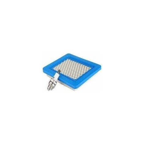 Rasenmäher-Luftfilter und Zündkerze für Briggs & Stratton Motoren der Serien 625, 650 und 675 (491588, 399959, 491588S), Wolf (2058411) und Honda GCV Zubehör (Luftfilter & Zündkerze) – Crezuo