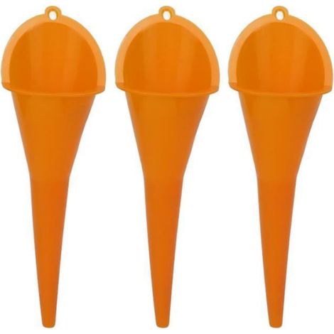 Entonnoir À Huile - Col Long 28 Cm - Pour Essence Huile Eau Lubrifiants - Voiture Camion Moto - Lot De 3 (1/4)