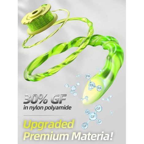 11 Paquet Modèle Actualisé Bobine Fil Coupe Bordure Convient pour Ryobi One +18v,24v,40v Coupe Bordures,Ø2.0mm et 3.4m Longueur AC14RL3A Remplacements Coupe Bordure(9 Bobine,2 Couvercle) (1/4)