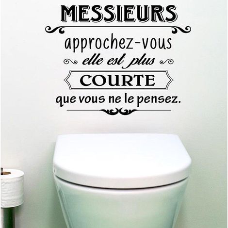 Wandsticker - STC - Herren, nähern Sie sich - 50 x 70 cm - Vinyl - Badezimmer