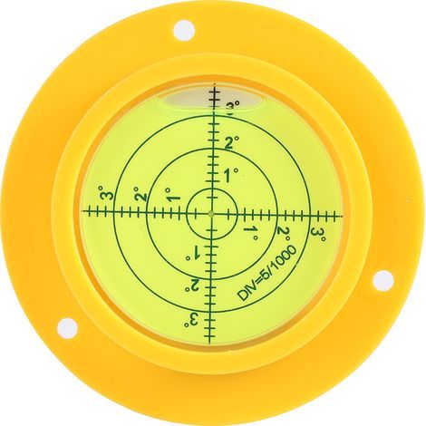 Lntyq Niveau à bulle circulaire rond haute précision 90 mm avec trous de montage pour camping-car (1/5)