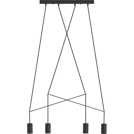 Suspension Nowodvorski Imbria noire 4 spots GU10 9192 (1/2)