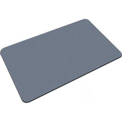 Tapis de bain à séchage rapide, dos en caoutchouc antidérapant, 40 x 60 cm, lavable, pour douche, lavabo et baignoire, bleu marine (1/5)
