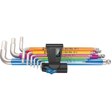 SET CHIAVI ESAGONALI METRICHE 3950/9, 9 PEZZI - W05022699001 (1/4)