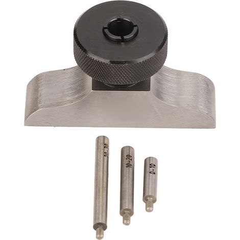 Tiefenmessuhr-Sockel aus gehärtetem Edelstahl mit Tiefenmikrometerständer und 3 Verlängerungsstangen (63 x 17 mm / 2,5 x 0,7 Zoll) (1/5)