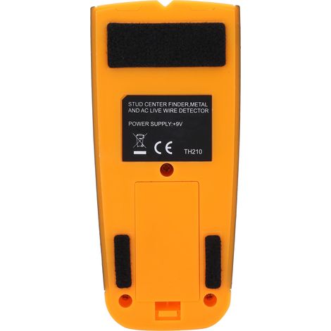 [Détecteur de Mur] ScanMate Pro AC-9, Scanner 3 en 1 LCD Éclairage Automatique ABS Noir Détection Bois/Métal/Lignes Vives (15.5x7x3cm) (1/5)