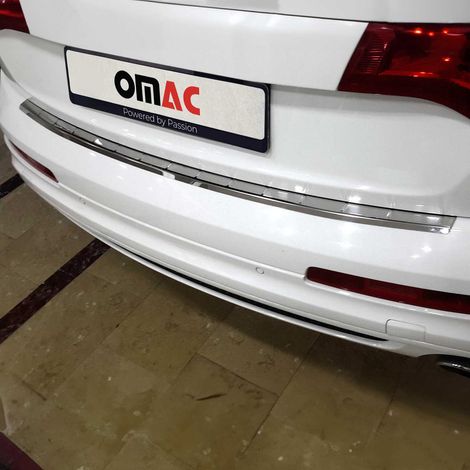 Protection Seuil de Pare-Chocs Arriére Compatible avec Audi Q7 2006-2015 Acier INOX (1/5)