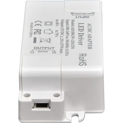 Driver LED, Transformateur LED de sécurité fermé pour éclairage d'armoire pour lampes de bricolage pour éclairage de vitrine. (1/5)