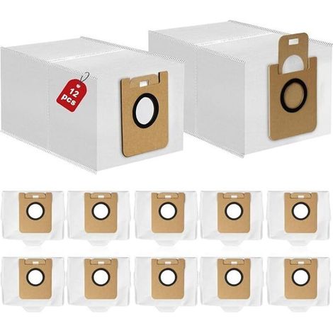 Confezione da 10 sacchetti per la polvere compatibili con l'aspirapolvere robot Dreame D10 Plus Mi Home: accessori e materiali di consumo (filtro e sacchetto per la polvere). (1/5)
