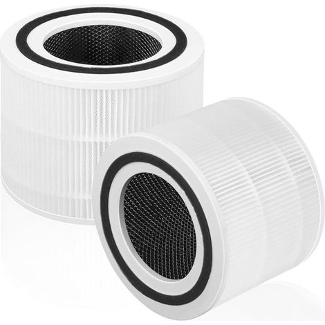 Filtres à air, compatibles avec le purificateur d'air Levoit Core 300 - Filtre combiné: préfiltre en nylon + filtre HEPA haute efficacité + filtre (1/5)