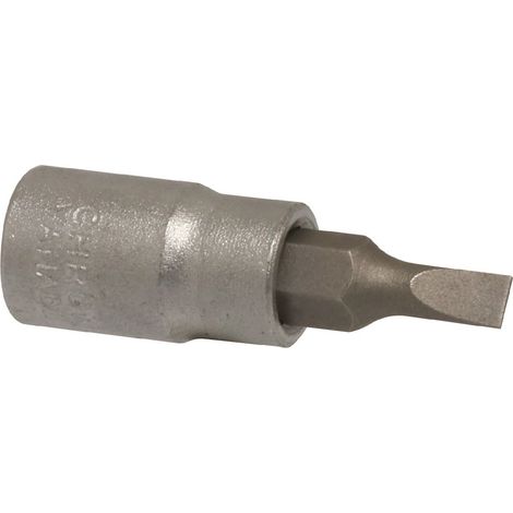 DRAKKAR - Douille tournevis 1/4" avec embout 37mm plat 4mm - 12076 - Ce produit de marque DRAKKAR est neuf.