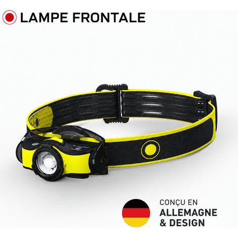 Lampe frontale LED d'extérieur iH5R, bandeau latéral, éclairage randonnée et pêche, noir, 98 g – Livraison gratuite (1/5)