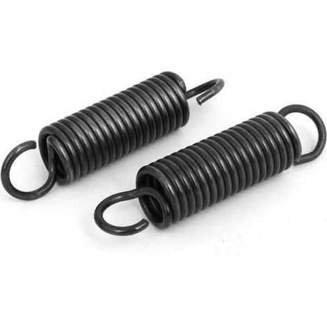 Ressort Tension Ressorts Extension 2.5mm Fil Dia 18mm OD 80mm Libre Longueur Acier à ressort 2 Crochets 2Pcs (1/4)