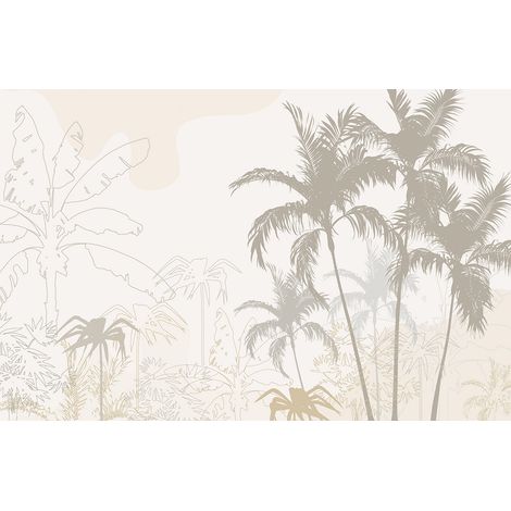 Papier peint panoramique - Forêt Tropicale - 130 cm x 84 cm (1/2)