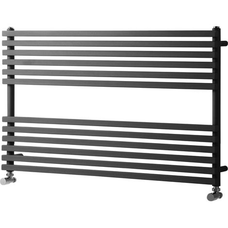 Heatwave Tropic Anthracite Designer Ladder Towel Rail 600mm (H) x 1000mm (W) (1/2)